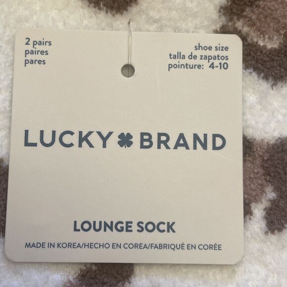 NWT Lucky Brand Soft Cozy ( Lounge Socks )/ 2 Pairs - Picture 3 of 5
